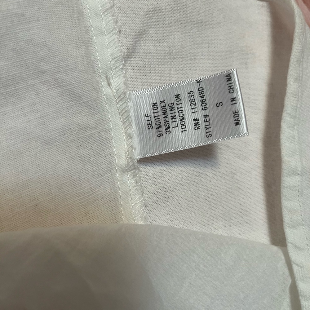 Fab’rik sleeveless dress mini Size S white - Picture 4 of 5
